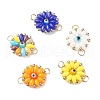 Glass & Lampwork Connector Charms PALLOY-JF01369-1