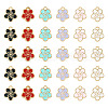 30Pcs 6 Colors Alloy Charms ENAM-TA0001-76-9