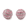 Stripe Pattern Polymer Clay Rhinestone Beads CLAY-NH0001-01L-2