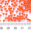 8/0 Baking Paint Glass Round Seed Beads SEED-S036-01B-01-2