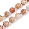 Natural Green Opal Beads Strands G-O201B-142G-2