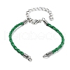 Braided PU Leather Cord Bracelet Making AJEW-JB00032-2