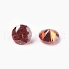 Cubic Zirconia Pointed Back Cabochons ZIRC-WH0001-B08-2