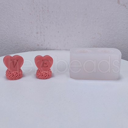 Valentine's Day Theme DIY Candle Food Grade Silicone Molds DIY-C022-07-1