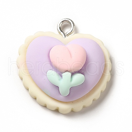Opaque Resin Pendants RESI-G056-06-1