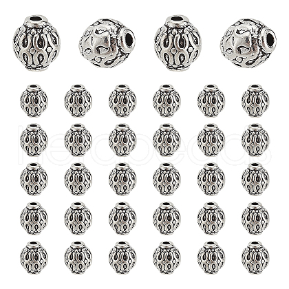 50Pcs Tibetan Style Alloy Beads TIBEB-LP0001-01-1