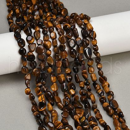 Natural Tiger Eye Beads Strands G-Q060-D08-1