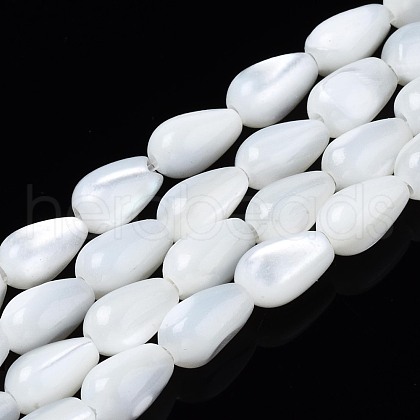 Natural Trochid Shell/Trochus Shell Beads Strands SSHEL-N034-94A-B01-1