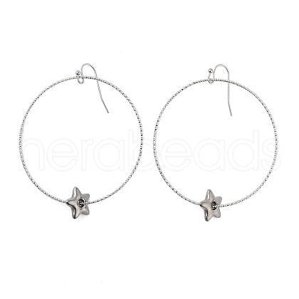 Non-Tarnish 304 Stainless Steel Dangle Earrings for Women EJEW-G397-02P-1