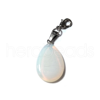 Synthetic Opalite Pendant Decorations PALLOY-PH01401-03-1