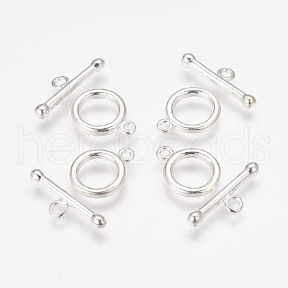 Brass Toggle Clasps X-KK201-S-1