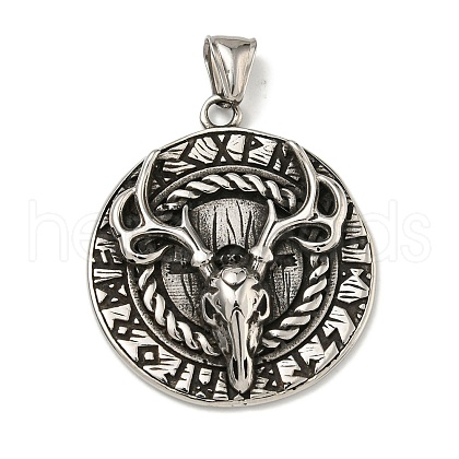 316 Surgical Stainless Steel Pendants STAS-Z073-73AS-05-1