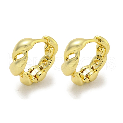 Brass Hoop Earrings EJEW-L211-010G-G-1