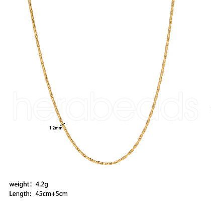 Stainless Steel Cardano Chain Necklaces PW-WG8A4BA-07-1