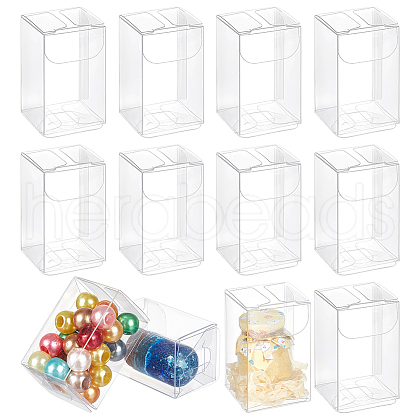 Transparent PET Tea Storage Boxes CON-WH0106-08C-1