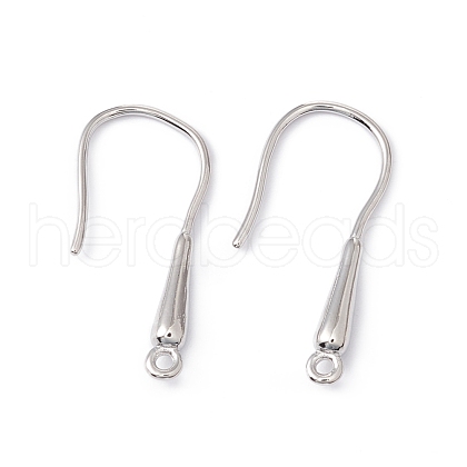 Rack Plating Brass Earring Hooks KK-G433-17P-1