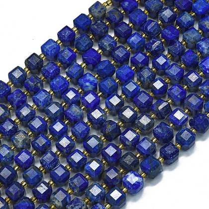 Dyed Natural Lapis Lazuli Beads Strands G-K389-A36-01-1