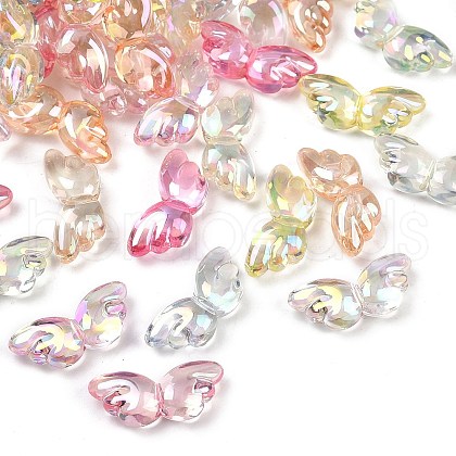 UV Plating Transparent Acrylic Beads MACR-L007-14-1