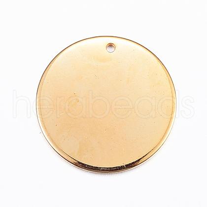 201 Stainless Steel Stamping Blank Tag Pendants STAS-G137-03G-1