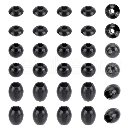 Unicraftale 30Pcs 3 Style 304 Stainless Steel Spacer Beads STAS-UN0030-35-1