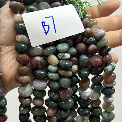 Natural Indian Agate Beads Strands G-RM250109-B7-1