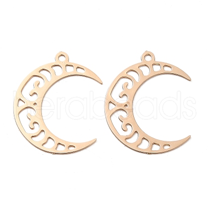 Rack Plating Brass Filigree Pendants KK-Q792-01LG-1