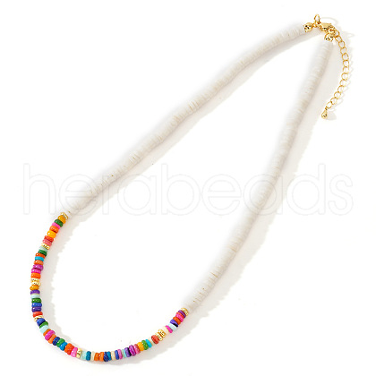 Rainbow Shell Beaded Necklace Versatile Collarbone Jewelry Accessory JY7832-1-1