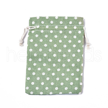Polycotton(Polyester Cotton) Packing Pouches Drawstring Bags ABAG-T007-01F-1