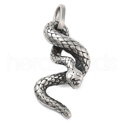 304 Stainless Steel Pendants STAS-V008-03AS-1
