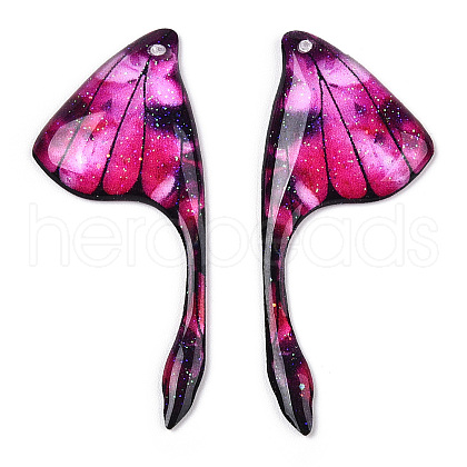 Epoxy Resin Wing Pendants RESI-TAC0021-96A-1
