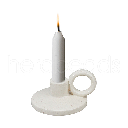 Porcelain Candle Holder AJEW-WH0415-63-1