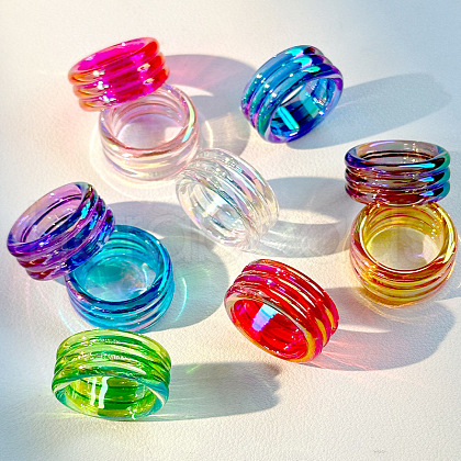 Plastic Finger Rings for Women FS-WG8B407-10-1