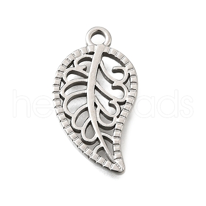 304 Stainless Steel Pendants STAS-Q362-08B-P-1