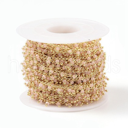 Handmade Glass Beaded Chains CHC-K008-B06-1
