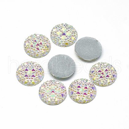 Resin Cabochons CRES-Q192-20mm-10AB-1