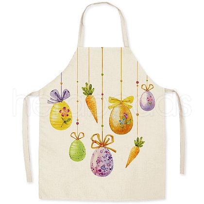 Cute Easter Egg Pattern Polyester Sleeveless Apron PW-WG98916-45-1