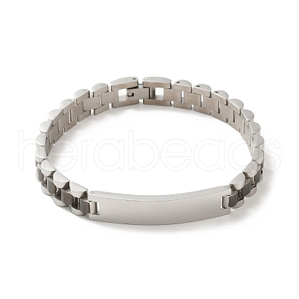 304 Stainless Steel Bracelets BJEW-I129-I-A-1