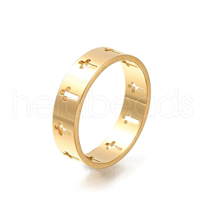 304 Stainless Steel Rings for Women RJEW-S238-06G-1