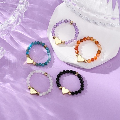Gemstone Finger Rings RJEW-TA00199-1
