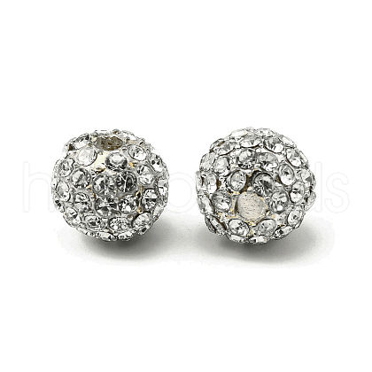 Alloy Rhinestone Beads X-RB-A034-10mm-A01S-1