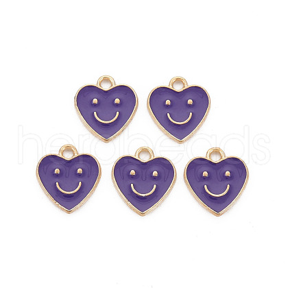 Alloy Enamel Charms ENAM-T016-12H-RS-1