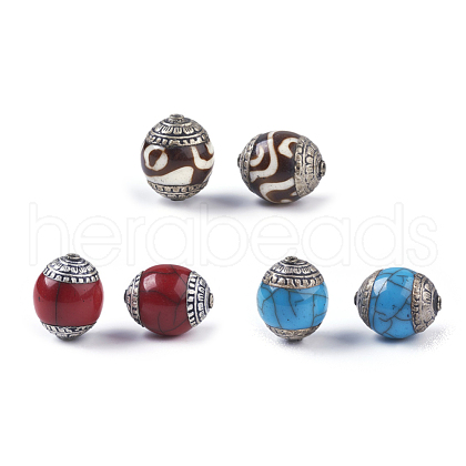 Tibetan Style Beads TIBEB-E079-07-M-1