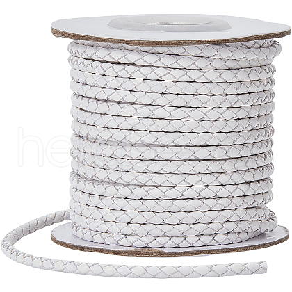 SUNNYCLUE 1 Roll 10M Round Braided Cowhide Cords WL-SC0001-03D-1
