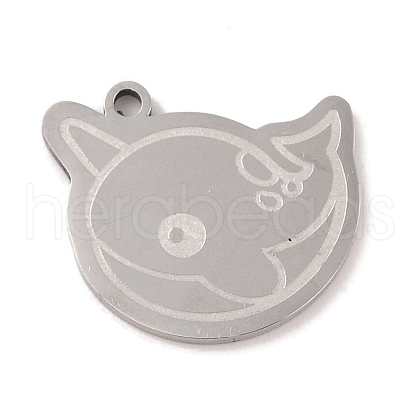 Non-Tarnish 304 Stainless Steel Pendants STAS-C095-02P-1