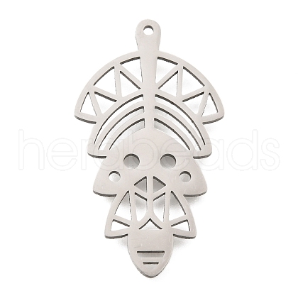 304 Stainless Steel Pendants STAS-S176-08P-1