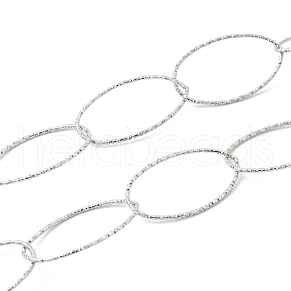 304 Stainless Steel Oval Link Chains CHS-C018-01A-P-1
