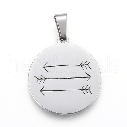 Non-Tarnish 304 Stainless Steel Pendants STAS-I086-04P-16-1