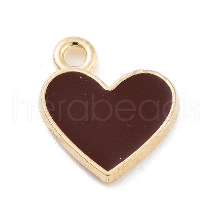 Light Gold Plated Alloy Enamel Charms ENAM-M219-06KCG-01-1