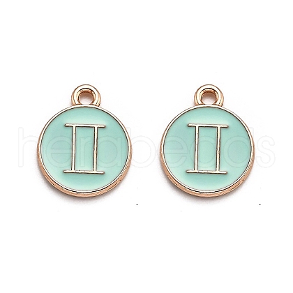 Alloy Enamel Pendants ENAM-S124-01A-15I-1