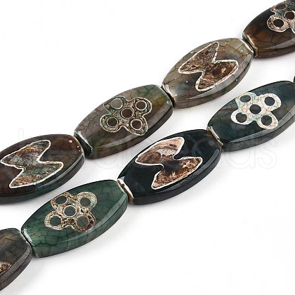 Tibetan Style dZi Beads G-S359-250A-1
